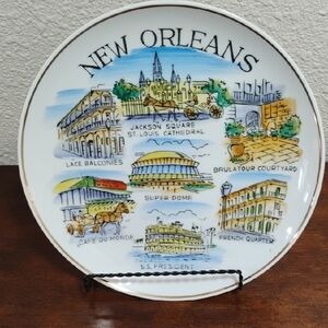 Vintage New Orleans Souvenir Plate